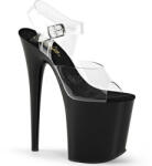 Pleaser USA Pleaser Flamingo-808 Clear/Black 36
