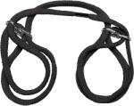 Doc Johnson Japanese Style Bondage Cotton Cuffs Wrist or Ankle Black