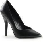 Pleaser USA Pleaser Seduce-420V Blk Faux Leather 35