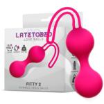 LATETOBED Fitty 2 Dumbell Kegel Balls Fuchsia 52g