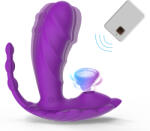 Paloqueth Wearable Panty 3-in-1 G-Spot & Suction Vibrator with Remote Control Purple