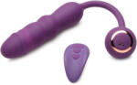 Inmi Thru Thumper Thrusting Silicone Vibrator with Remote Purple