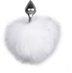 EasyToys Bunny Tail Plug Silver/White