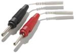 Mystim Adapter Lead Wire for 2mm Plug to Banana Plug 2 pcs