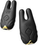 Zalo Nave Wireless Vibrating Nipple Clamps Obsidian Black