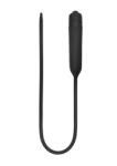 Ouch! Silicone Vibrating Bullet Plug Extra Long Urethral Sounding Black