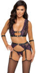 Cottelli Collection Bondage Elegant Floral Bralette Set 2214440 Purple M