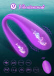 Paloqueth Couple Vibrator Wireless Clitoris G-Spot Stimulator Purple