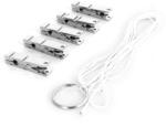 Kiotos Modern Zinc Alloy Nipple Clamps with Rope Set 5pcs