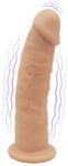 SilexD Model 2 Vibrating Premium Silicone Dual Density Dildo 7" Flesh