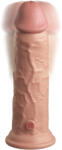 Pipedream King Cock Elite 8" Vibrating Silicone Dual Density Cock Light