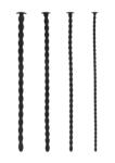Ouch! Silicone Spiral Screw Plug Set Advanced Urethral Sounding Black