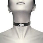 Coquette Hand Crafted Choker Double Ring 229293 Black