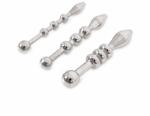 Kiotos Steel Urethral Trainer Kit 3 Solid Beads Penisplugs