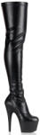 Pleaser USA Pleaser Adore-3000 Blk Str Faux Leather/Blk Matte 41