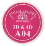 Global Fashion Gel UV 4D plastilina, gel plastart, Global Fashion, A04, 7g, culoare roz - esteto