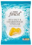 Tesco Finest tengeri só és Chardonnay borecet ízű burgonyachips 150 g