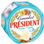 PRÉSIDENT Camembert Light félzsíros, lágy sajt 120 g