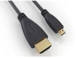 Gembird HDMI 2.0 -> HDMI micro D M/M video jelkábel 1.8m fekete (HDMI-MICRO-2M)