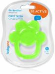 BabyOno Be Active Gel Teether jucărie pentru dentiție Flower Green 1 buc