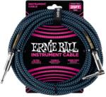 Ernie Ball 25' Braided Cable Black/Blue