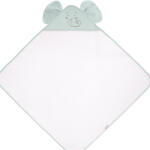 KikkaBoo fürdőlepedő kapucnis 90x90cm elefántos menta - babamarket