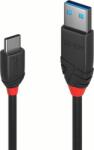 Lindy 36916 USB-A apa - USB-C apa 3.2 AdatKábel - Fekete (1m) (36916)