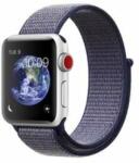 Apple Mybandz Apple Watch S1/2/3/4/4/5/6 Apple Watch S1/2/3/4/4/5/6 curea din material textil 42/44mm - Midnight Blue (APW422799)