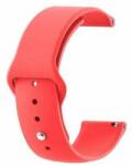 Mybandz Curea de ceas din silicon cu cataramă cu bilă / roșu/ / 20mm 20SKU6118 (20SKU6118)