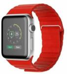 Apple Mybandz Apple Watch 42/44mm Apple Watch curea de ceas din piele magnetică roșie (APW422345) (APW422345)