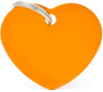  My family medalion - Inimă portocaliu L