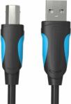 Vention VAS-A16-B200 USB Type-A apa - USB Type-B apa 2.0 Nyomtató kábel - Fekete/Kék (2m) (VAS-A16-B200)