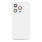  Apple iPhone 14 Pro A2890, A2889, A2892, A2891 EU verzió szerelt középső keret, akkufedél (hátlap) ezüst OEM
