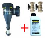 Fernox Total filter TF1 28 mm-es mágneses iszapleválasztó + Protector+Filter Fluid 500 ml (62146) (62146)