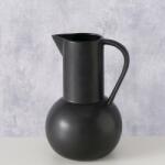 Boltze Home Vaza decorativa Zuky, gresie mata, inaltime 25 cm, negru (2043758)