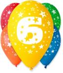 Godan Színes számos lufi 5 darabos - 6 (GS110/6) - ejatekok