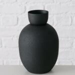 Boltze Home Vaza din metal Maynar, 17 cm, negru (4066076108190)