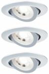 Paulmann 93389 LED Recessed Set swivelling beépíthető lámpa, kerek, króm, 3000K melegfehér, 450 lm, IP20 (93389)