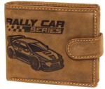GreenDeed rally mintás barna férfi bőr pénztárca (A3AR6002L/T BROWN)