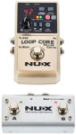 NUX Loop Core Deluxe Bundle - Pedala Looper, 8 ore de inregistrare, drum machine, comutator inclus