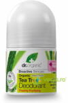 Dr. Organic Deodorant Roll-On cu Extract de Arbore de Ceai 50ml