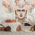 Consalnet Frida Kahlo portré virág mintával fotótapéta - fototapeta - 36 990 Ft