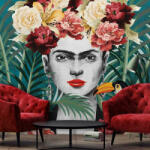 Consalnet Frida Kahlo portré trópusi mintával fotótapéta - fototapeta - 36 990 Ft