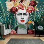 Consalnet Frida Kahlo portré trópusi mintával fotótapéta - fototapeta - 42 990 Ft