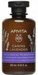 APIVITA Gel cu uleiuri esențiale de duș Lavandă pentru pielea sensibilă - Apivita Caring Lavender Shower Gel For Sensitive Skin 250 ml