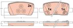 TRW set placute frana, frana disc TRW GDB2368 - automobilus
