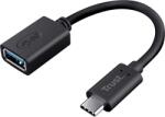Trust 20967 Calyx USB-C/USB-A adapter kábel fekete
