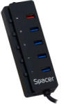 Spacer Hub USB Spacer SPH-4USB30-1QC (SPH-4USB30-1QC) - pcgarage
