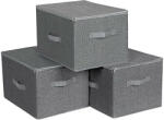 Songmics Összecsukható tároló doboz készlet - 3 darab - 30 x 40 x 25 cm (RYZB03G)
