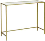 SONGMICS Konzolasztal / tálaló asztal /üvegasztal Vasagle - 100 cm (arany) (LGT26G)